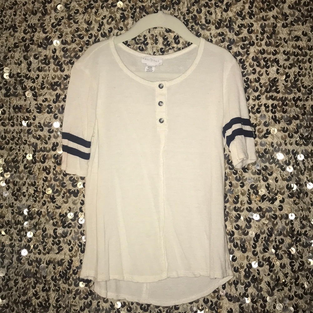 jersey style t shirt with buttons